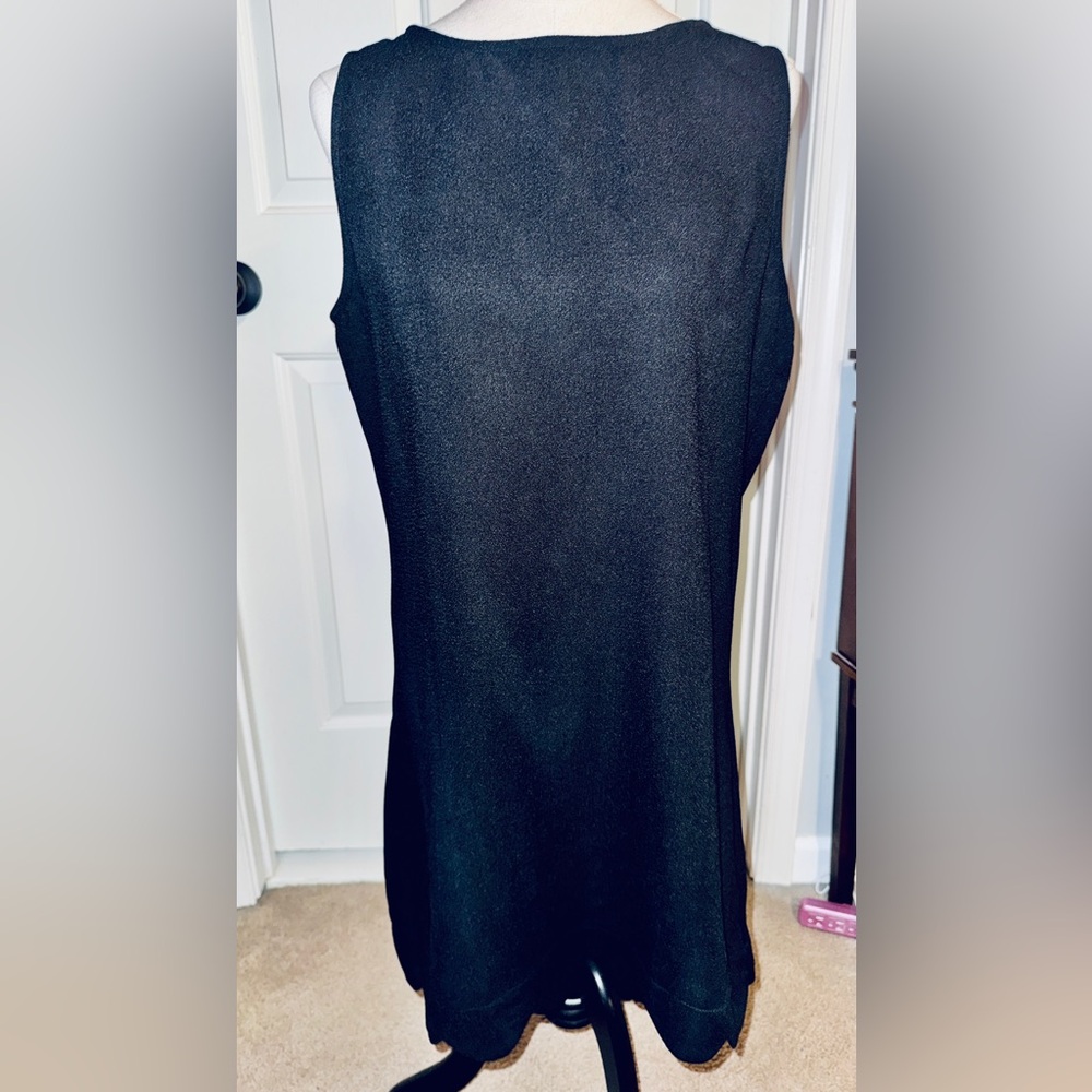 Black scalloped dress